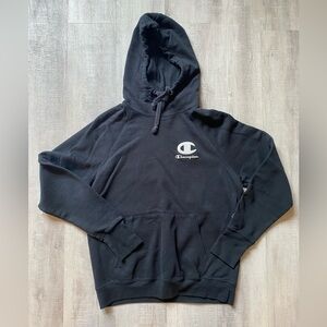 Black champion hoodie-like new worn once